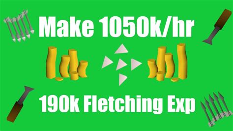 fletching money making|[OSRS] Make 1050k/hr While Training Fletching! .